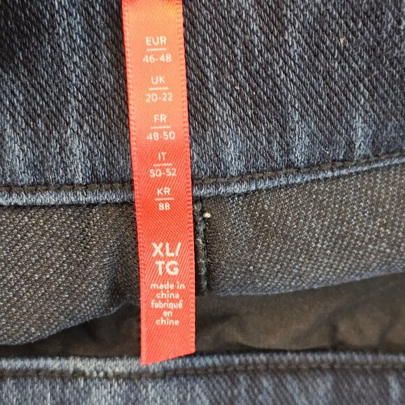 Womens Casual Classic Faux Jean Stretch Comfort Jeggings Spanx Sara Blakely XL - Picture 12 of 13